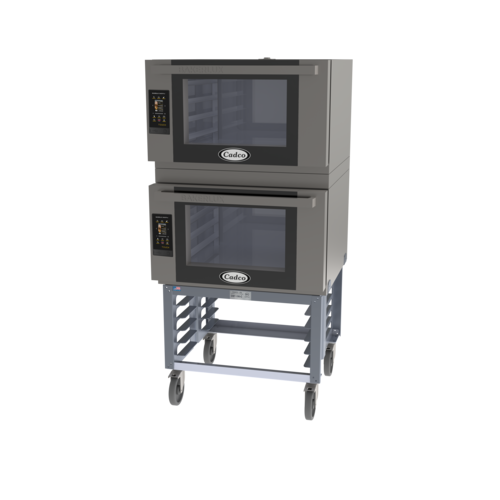 Cadco BLS-4FTD-2 63.04" H Stainless Steel with Stand Bakerlux TOUCH Heavy-Duty Convection Oven - 208-240 Volts