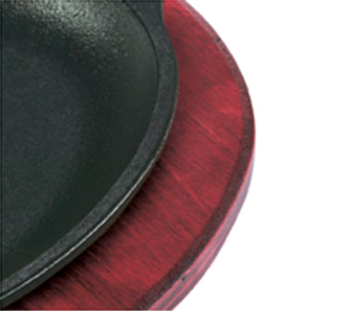 Lodge UOPB1 11.75" W x 9.25" D Oval Wood Underliner (6 Each per Case)