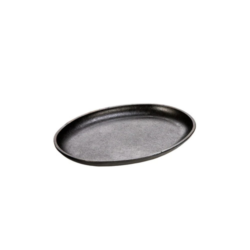 Lodge LOSH3 10" W x 7.5" D Cast Iron Oval Serving Griddle (6 Each per Case)
