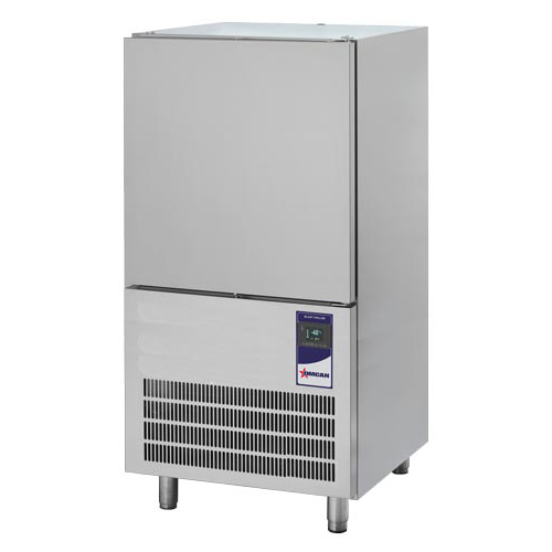Omcan USA 46674 44" W Self-Contained Refrigeration Stainless Steel Reach-In Blast Chiller - 220 Volts
