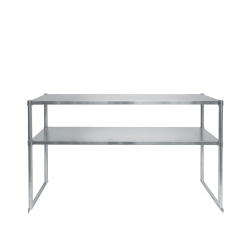 Atosa SOD1444B 44" W x 14" D x 47.2" H Stainless Steel Adjustable Double Overshelf for Pizza Prep Table