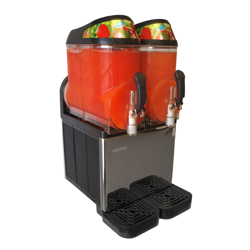 Donper USA XC224 3.2 Gal. Double Bowl Commercial Frozen Beverage Machine - 115 Volts