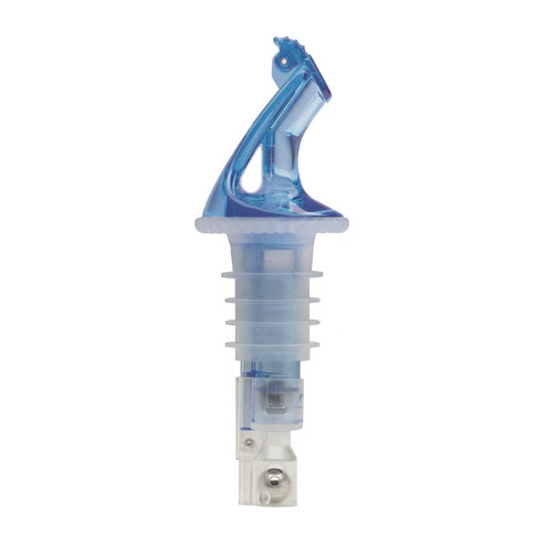 Bar Maid BMP-4150B 1.5 Oz. Blue Plastic without Collar Measured Pourer
