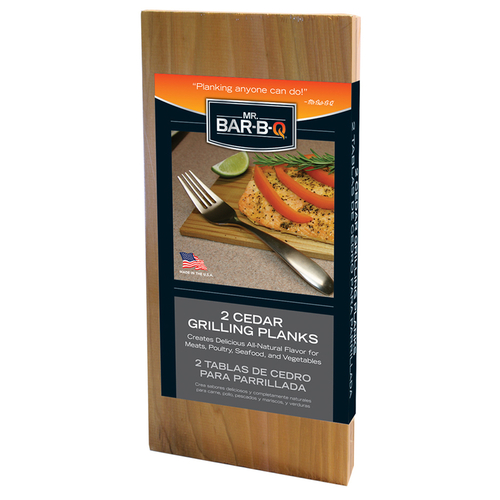 Chef Master 05020ZGD 11.76" W Approx Mr. Bar-B-Q Cedar Grilling Planks
