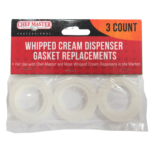 Chef Master 90224 Whipped Cream Dispensers Chef-Master Replacement Gaskets