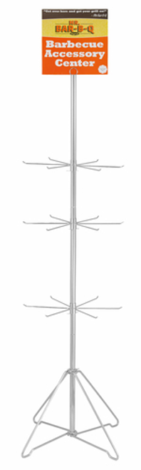 Chef Master 09040X 3-Tier Merchandising Spin Rack with Sign Holder