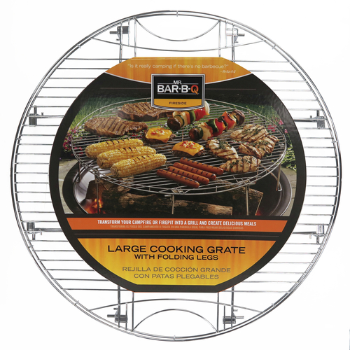 Chef Master 08600YFS 26.11" W x 25.9" D Round Plated Steel Mr. Bar-B-Q Cooking Grate