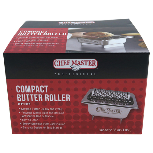 Chef Master 90244 36 Oz. Stainless Steel Butter Roller