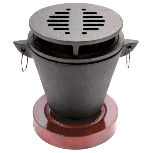 Chef Master 90206 Cast Iron with Tabletop Chef Master Mini Hibachi Grill