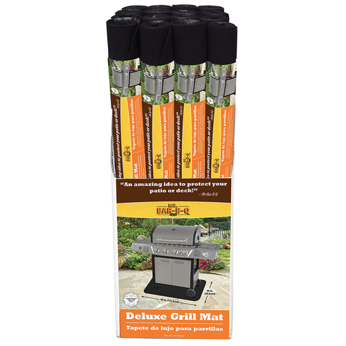 Chef Master 40125YFD PVC and Polyester Large Mr. Bar-B-Q Grill Mat