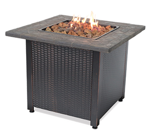 Chef Master GAD1401M 32.1" W Stainless Steel Burner LP Gas Blue Rhino Outdoor Gas Firebowl