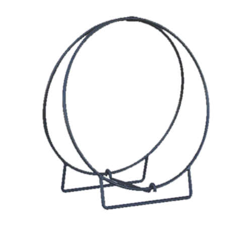 Chef Master W-1836 36" W Black Solid Steel Stock Blue Rhino UniFlame Log Hoop
