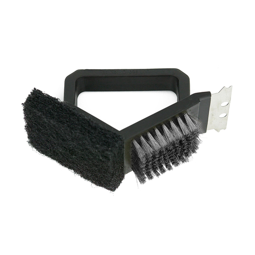 Chef Master 06010SSYA 6" L Stainless Steel Bristles Mr. Bar-B-Q Dual Grill Brush