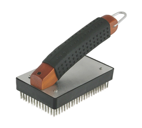 Chef Master 06367Y Stainless Steel Bristles Mr. Bar-B-Q Sure Grip Grill Brush