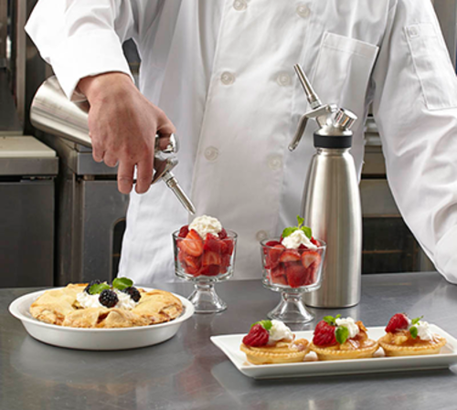 Chef Master 90079 1.0 L Stainless Steel Chef-Master Whipped Cream Dispenser