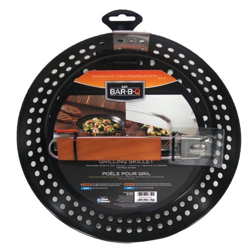 Chef Master 06750Y Non-Stick Mr. Bar-B-Q Skillet with Wooden Handle