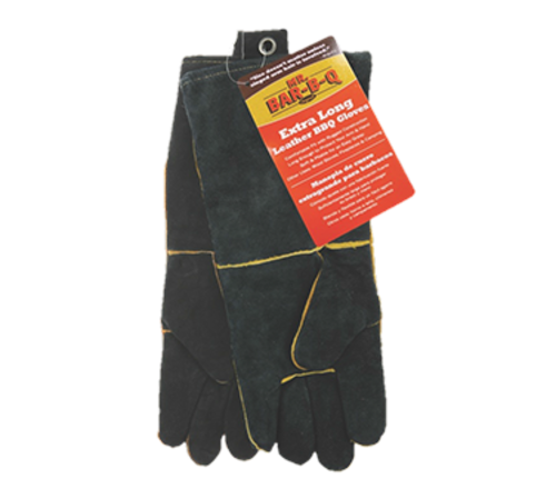 Chef Master 40113Y Long Leather Mr. Bar-B-Q BBQ Gloves