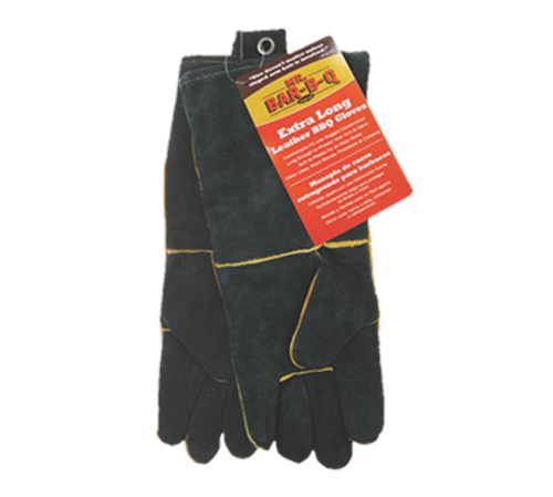 Chef Master 40113Y Long Leather Mr. Bar-B-Q BBQ Gloves