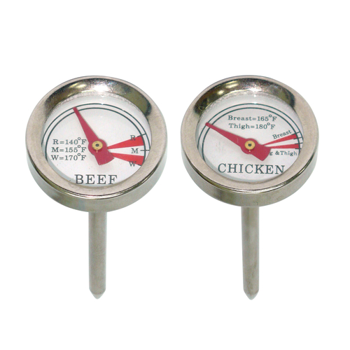 Chef Master 40146Y Dial Type Mr. Bar-B-Q Meat Grilling Thermometer