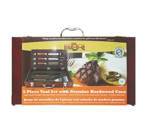 Chef Master 02136X 5-Piece Mr. Bar-B-Q Barbeque Tool Set