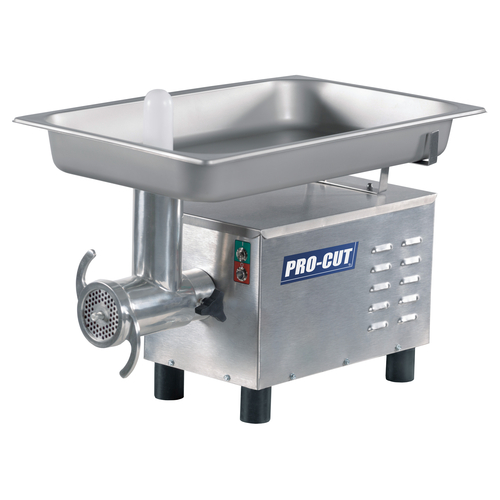 Pro-Cut KG-12-SS #12 Hub Stainless Steel Bench Meat Grinder - 115 Volts
