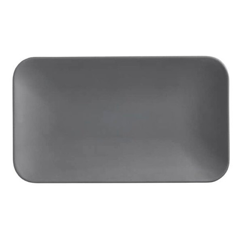 American Metalcraft MCP12GR Mix & Matte 12" W x 7" H Matte Grey Rectangular Melamine Platter