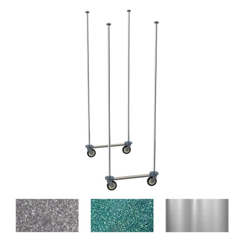 Metro TTM24S 24" W Stainless Steel Super Erecta Top-Track Mobile Unit Kit