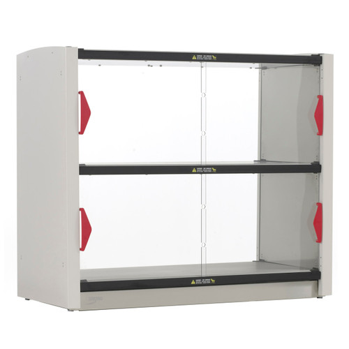 Metro GG2CD-HS1842 Stainless Steel Pass-Thru Metro2Go Grab & Go Hot Station with Sliding Front Polycarbonate Doors