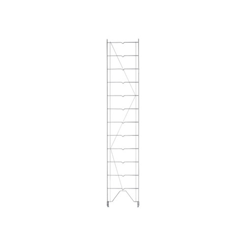 Metro 1262C 12" W x 63.5" H Chrome Stationary Regular Erecta Shelving Upright