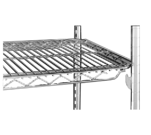 Metro 2436QBL 36" W Epoxy Coated Black Wire qwikSLOT Shelf