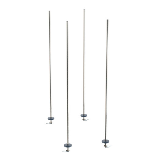 Metro BTAS Stainless Steel Stationary Intermediate Unit Kit HD qwikTRAK High Density Storage System