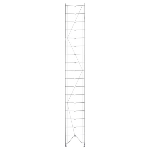 Metro 1287C 12" W x 88.5" H Chrome Stationary Regular Erecta Shelving Upright