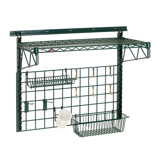 Metro SWK36-1A1-SR 40" W x 31" H x 40" D Epoxy Coated POS Sink Task Station Wall Shelving Kit