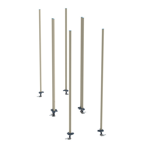 Metro LBTAQ3 Epoxy-Coated Steel MetroMax Q Double Deep qwikTRAK Intermediate Unit Kit