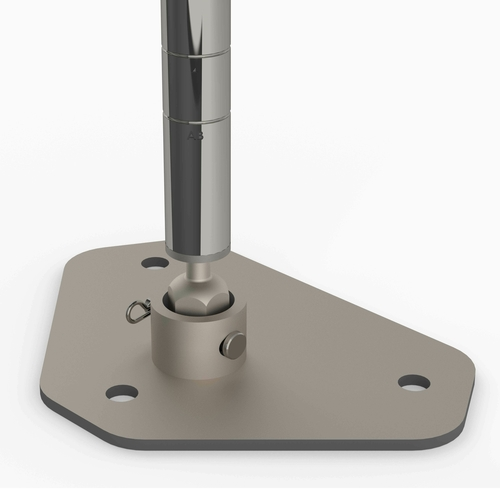 Metro SA86P Stationary Chrome Seismic 86" SES Post