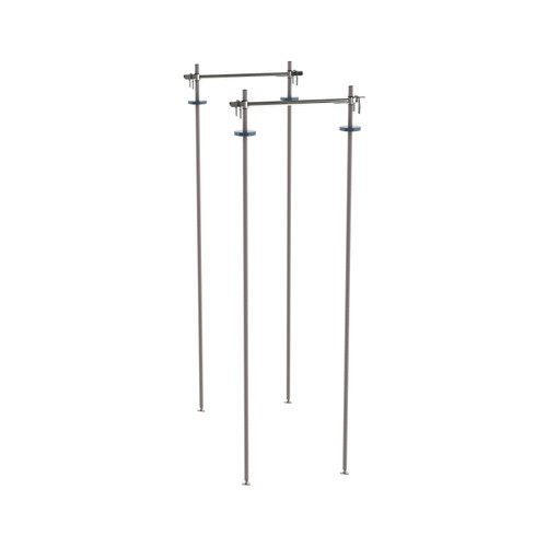Metro TTA24K4 24" W Epoxy-Coated Super Erecta and Super Adjustable Top-Track Stationary Intermediate Unit Kit