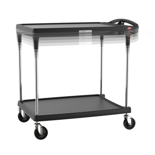 Metro MY2636-25BL-PL 40.25" W Plastic Utility Two Shelves Mycart Plus Series