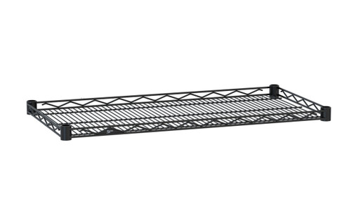 Metro HDM2436BL 36" W Black Super Erecta Drop Mat Shelf