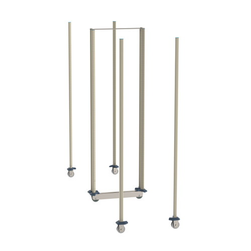 Metro LBTM24Q3 24" Deep MetroMax Q Double Deep qwikTRAK Mobile Unit Kit