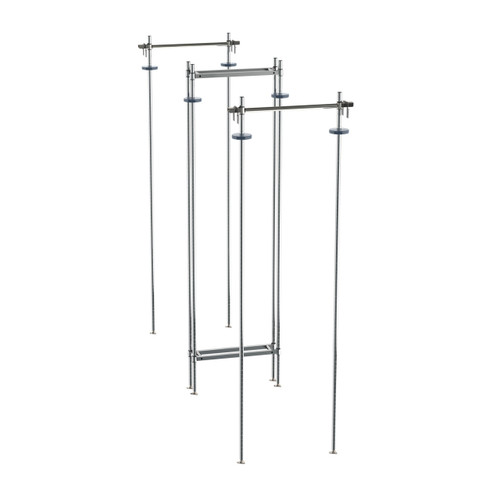 Metro LTTA24C 24" W Chrome Super Erecta Stationary Intermediate Unit Kit