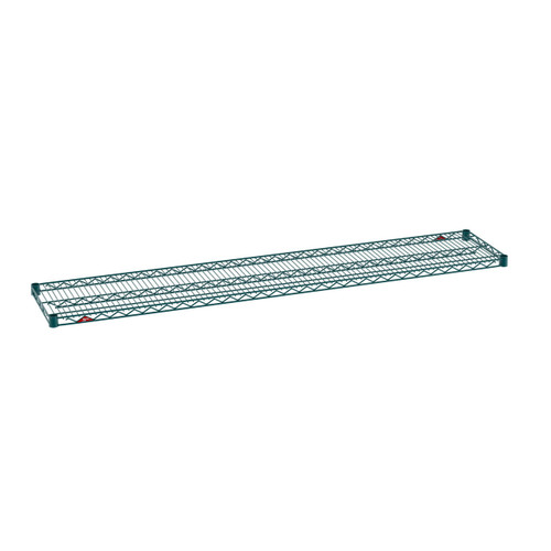 Metro 1472NK3 72" W x 14" D Green Epoxy Coated Wire Super Erecta Shelf