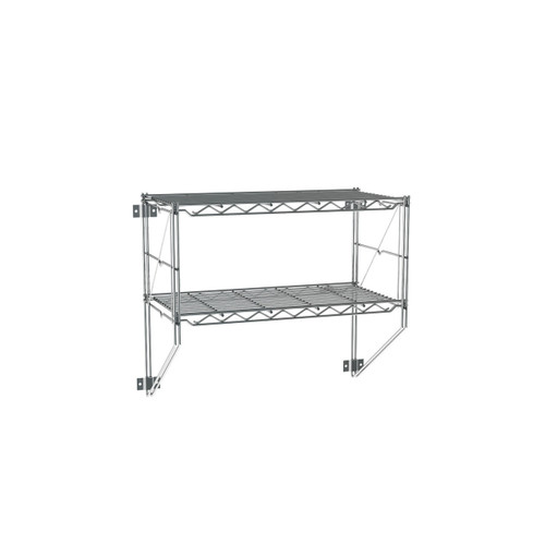 Metro 12WS12C 26.25" W x 13" D x 21" H Chrome Regular Erecta Wall Shelf Kit