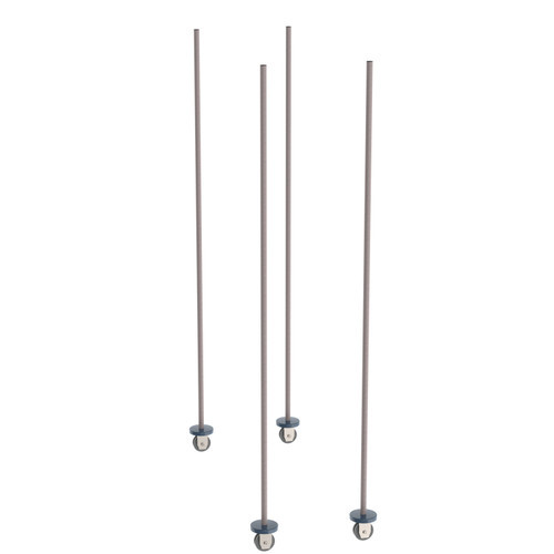 Metro BTMK4 Gray Epoxy Coated HD qwikTRAK High Density Storage System