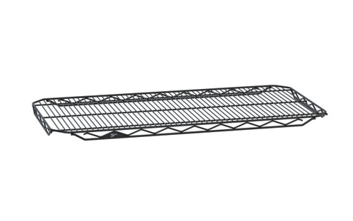 Metro 2448QBL 48" W x 24" D Black Epoxy Coated Wire Qwikslot Shelf