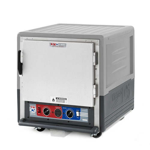 Metro C533-CLFS-U-GYA 27.63" W Gray Aluminum C5 3 Series Heated Holding & Proofing Cabinet - 120 Volts