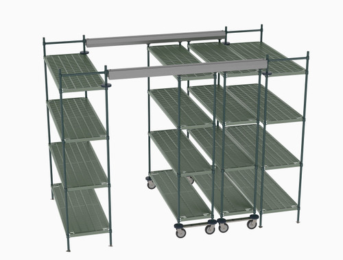 Metro TT10-E2160M1860P 120" W x 60" D Polymer Wire Shelving Overhead Top-Track EZ Order Model