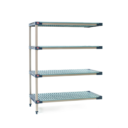 Metro MF-216074G-A-4 60" W x 21" D Polymer MetroMax 4 Add-On Shelving Unit