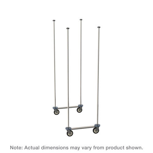 Metro TTM18S Super Erecta 18" W Stainless Steel Top-Track Mobile Unit Kit with Casters