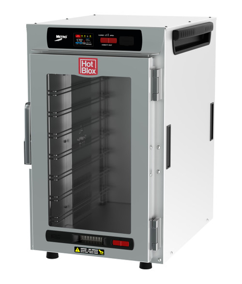 Metro HBCN8-DC-CT Aluminum Clear Door HotBlox Insulated Holding Cabinet - 120 Volts