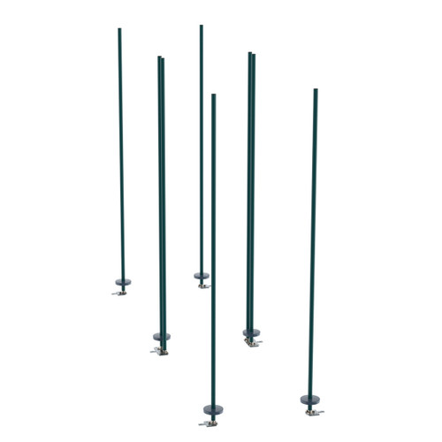 Metro LBTAK3 Epoxy-Coated Stationary Intermediate Unit Kit HD qwikTRAK High Density Double Deep Storage System